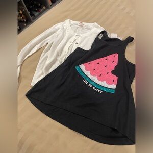 [BUNDLE] Cat & Jack little girl’s cardigan and tank